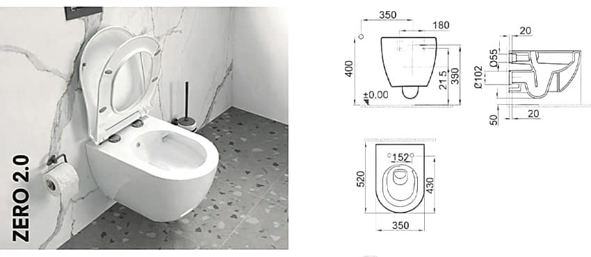KALE AQUALIS Asma Klozet Takımı