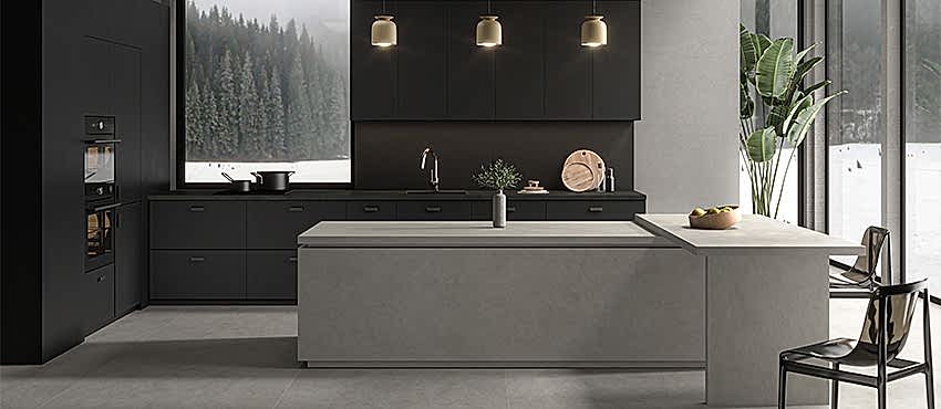 Luxury Cement Gri Modern Mutfakların Vazgeçilmezi 