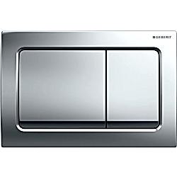 Geberit Kumanda Kapağı Alpha30 - Çift Basmalı Parlak Krom