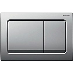 Geberit Kumanda Kapağı Alpha30 - Çift Basmalı Mat Krom