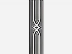 Çanakkale Seramik Der-8435 R J Adore Siyah Bordür Platin 8X30 R