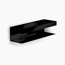 Decor Walther Contract Mat Siyah Duş Malzemelik