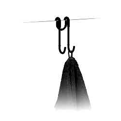 Decor Walther Mat Siyah İkili Askı