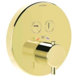 Artema AquaControl Round Soft Altın Ankastre Termostatik Banyo Bataryası - A4271874
