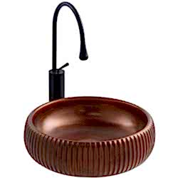 Lena E-4161X Bordo Tezgah Üstü Lavabo