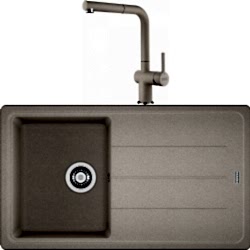 Franke Basis Bfg 611-86 Granit Eviye + Active Plus Doccia 2.0 Armatür (Sahara)