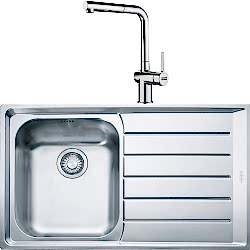 Franke Neptun NEX 611-86 Sağ Damlalıklı Evye + Active Plus Doccia Armatür Seti