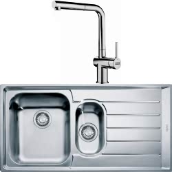 Franke Neptun NEX 651-100 Sağ Damlalıklı Evye + Active Plus Doccia Armatür Seti