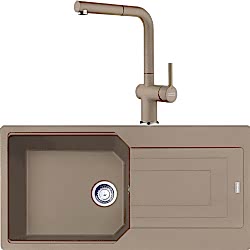 Franke Urban Ubg 611-100 Granit Eviye + Active Plus Doccia 2.0 Armatür (Oyster)