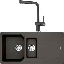 Franke Urban Ubg 651-100 1,5 Gözlü Granit Evye + Active Plus Doccia 2.0 Armatür (Stone Grey)