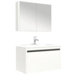 Kale Vista 100 Cm Mat Beyaz Lavabo Dolabı Takımı