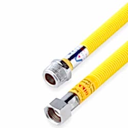 Kas Gaz Bağlantı Flexleri Makaronlu Somun Nipel 3/4 - 1/2 40 Cm