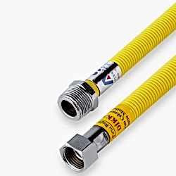 Kas Gaz Bağlantı Flexleri Makaronlu Somun Nipel 3/4-1/2 30 Cm