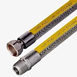 Kas Örgülü 50 Cm Doğalgaz Bağlantı Flexi Somun Nipel 1/2-1/2