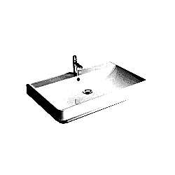 Newarc Pixel 65X46X6,5 cm Batarya Delikli Lavabo