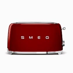Smeg Kırmızı 4 Dilimli Ekmek Kızartma TSF02RDEU