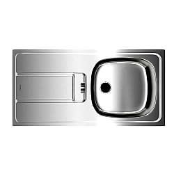 Teka Gravity 45 Sol Damlalıklı Paslanmaz Çelik Eviye