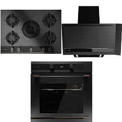 Teka Infinity G1 Mat Siyah Ankastre Set (Ocak+Fırın+Davlumbaz)