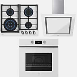 Teka Urban 60 Cm Beyaz Ankastre Set (Ocak-Fırın-Davlumbaz)